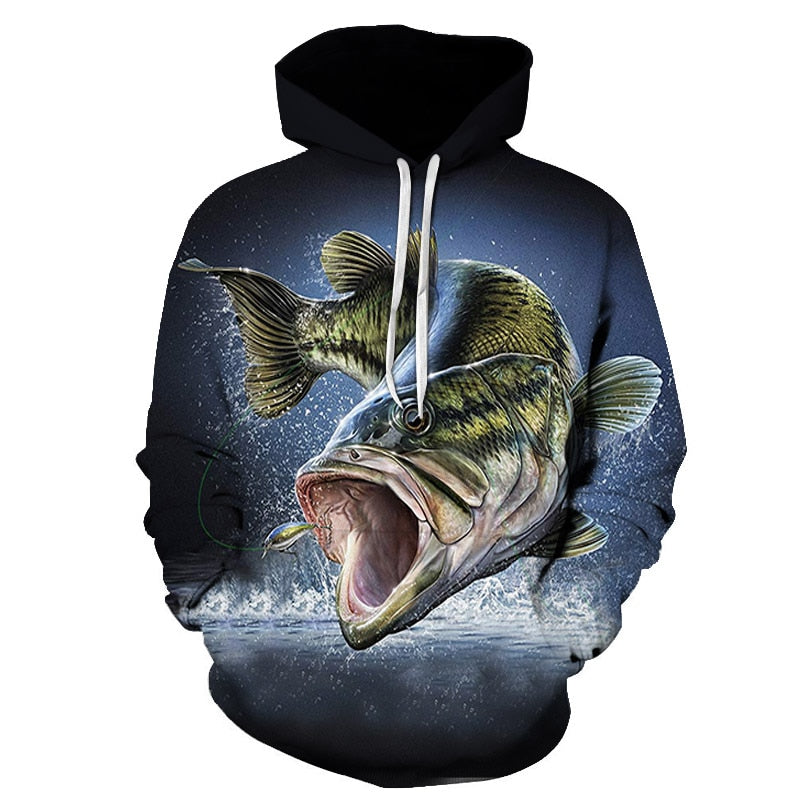 3D Tropical Fish Funny Hoodies For Fishinger Fisherman Men Women Long Sleeve Hoody Sweatshirts Hooded Streetwear Hip Hop Jackets | Vimost Shop.
