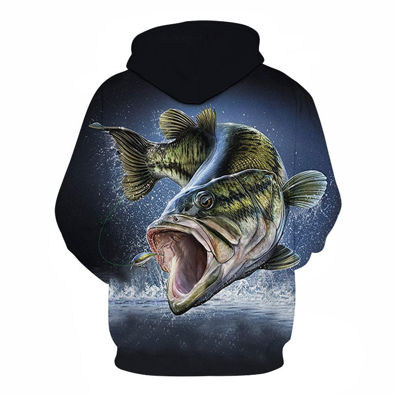 3D Tropical Fish Funny Hoodies For Fishinger Fisherman Men Women Long Sleeve Hoody Sweatshirts Hooded Streetwear Hip Hop Jackets | Vimost Shop.