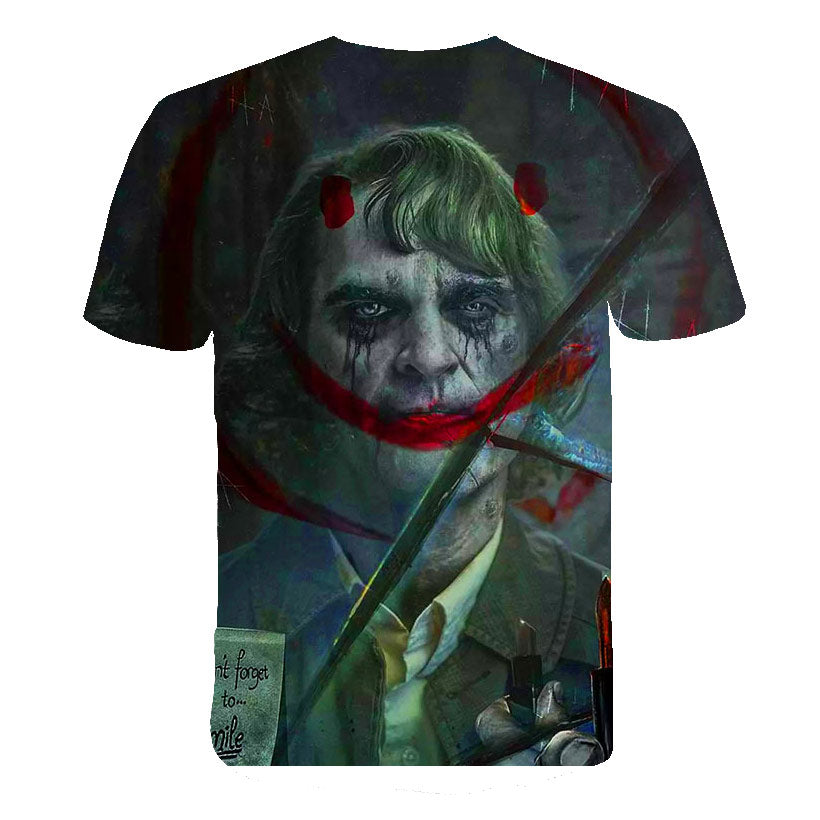Hot Sale Clown T Shirt Men/women Joker Face 3D Printed Terror Fashion T-shirts Cool Character joker Harajuku Clothing | Vimost Shop.