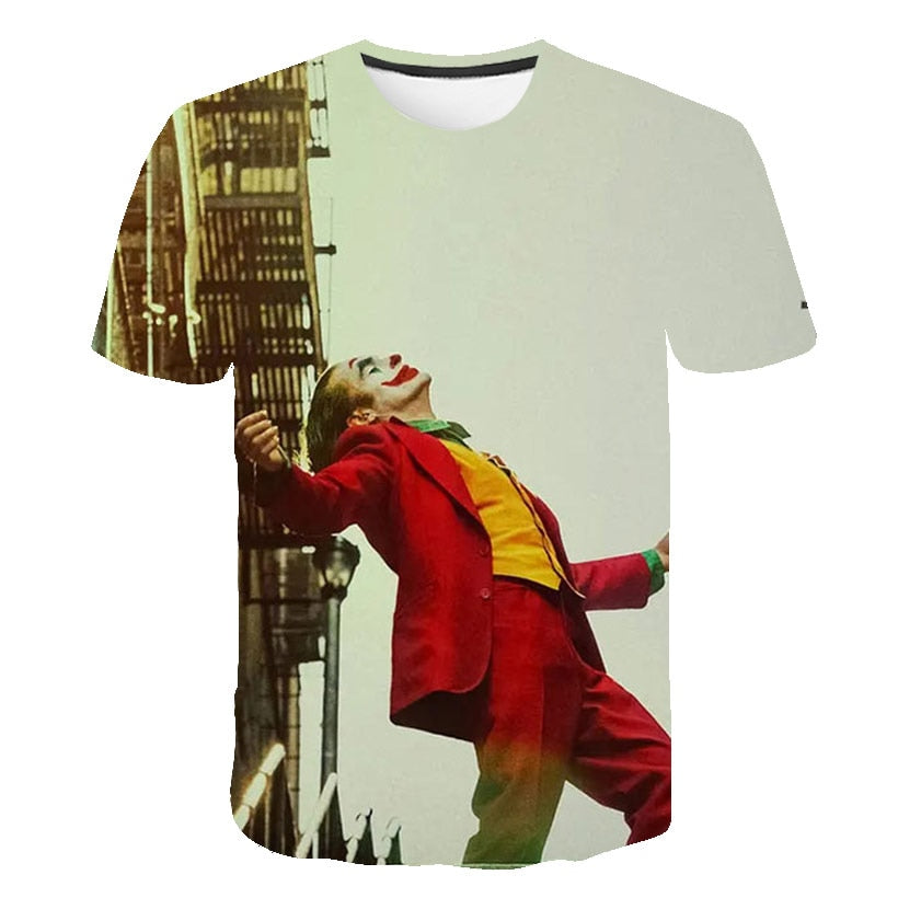 Hot Sale Clown T Shirt Men/women Joker Face 3D Printed Terror Fashion T-shirts Cool Character joker Harajuku Clothing | Vimost Shop.