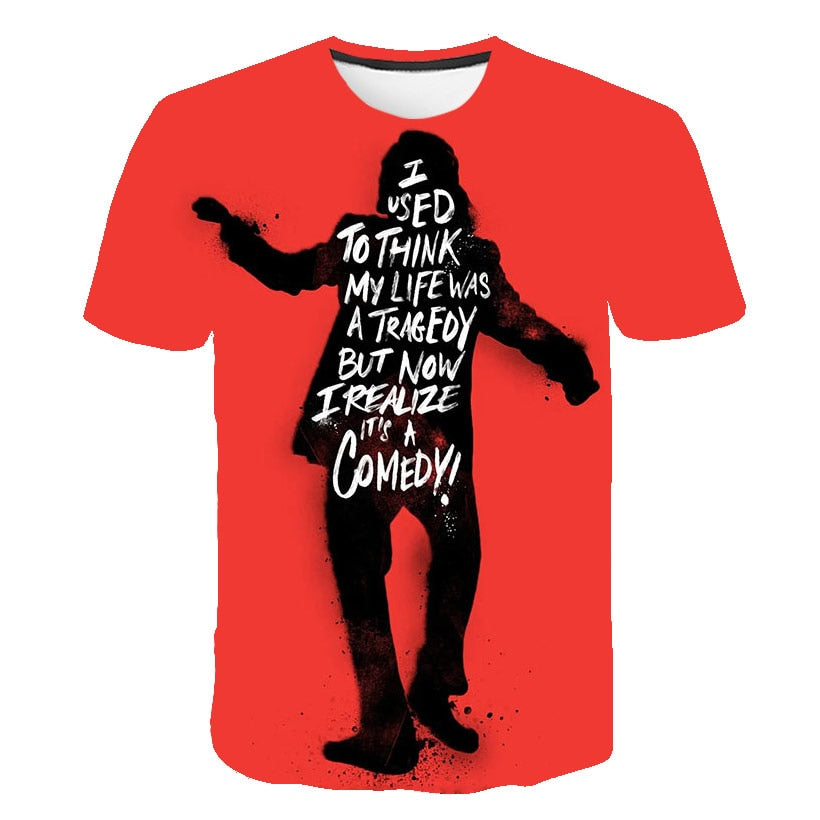 Hot Sale Clown T Shirt Men/women Joker Face 3D Printed Terror Fashion T-shirts Cool Character joker Harajuku Clothing | Vimost Shop.