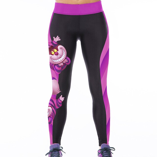 Women's 3D Cartoon Cat Digital Printed Sports Yoga Gym Pants | Vimost Shop.