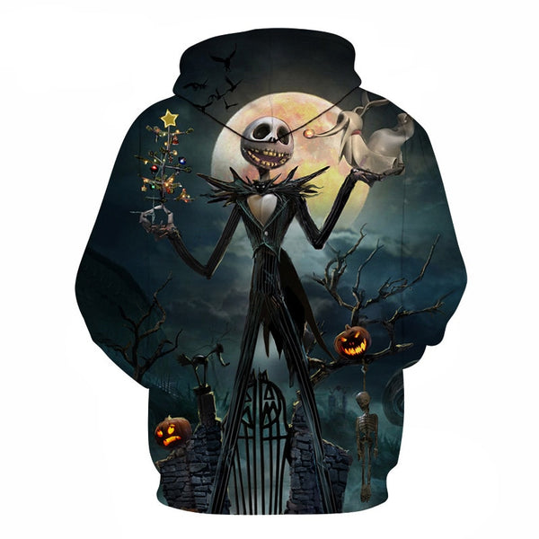 Men Women shirt/Hoodies/Tees Outerwear Halloween Gift Nightmare Before Christmas Jack 3D Print Female/male Hoody Sweatshirt | Vimost Shop.