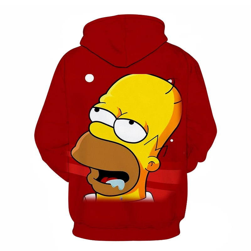 The Simpsons hoodies men women sweatshirts printed 3d hooded pullover hooded casual streetwear | Vimost Shop.