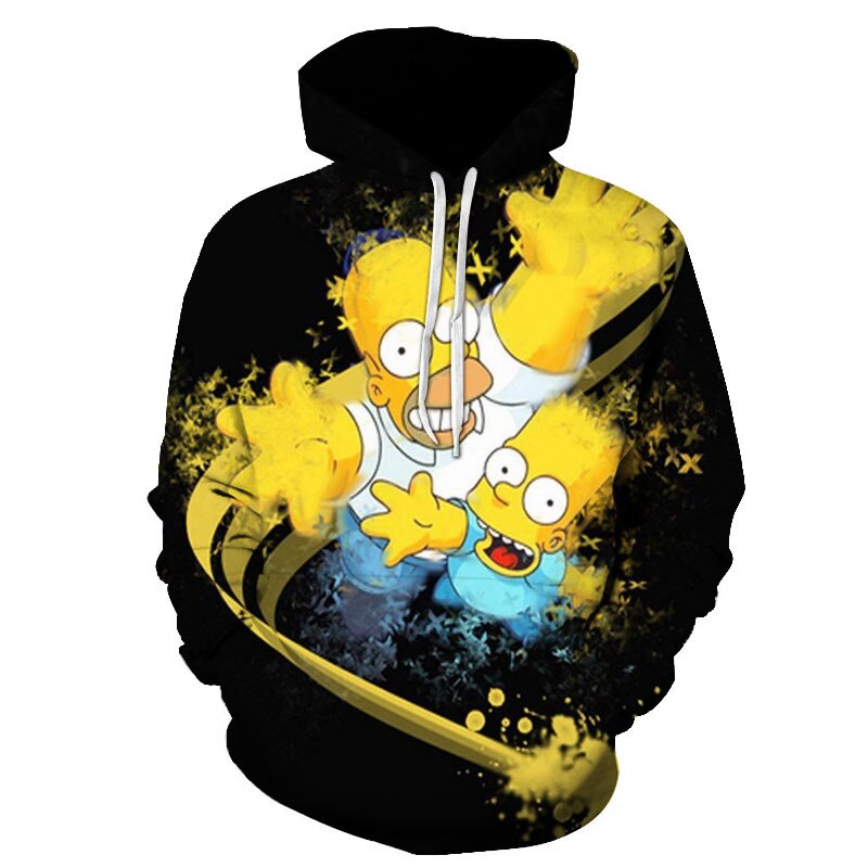 The Simpsons hoodies men women sweatshirts printed 3d hooded pullover hooded casual streetwear | Vimost Shop.