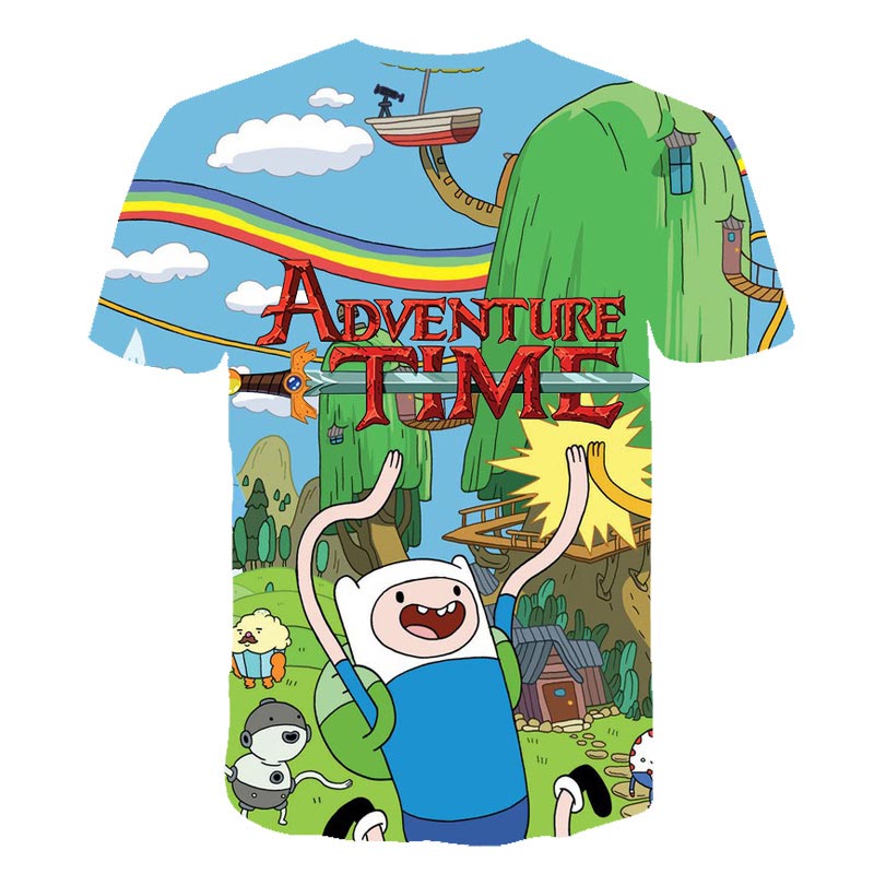 Fashion Style Adventure Time t-shirt jake and finn Singing playing guitar 3d print short sleeve t-shirt women men Kid lovely top | Vimost Shop.