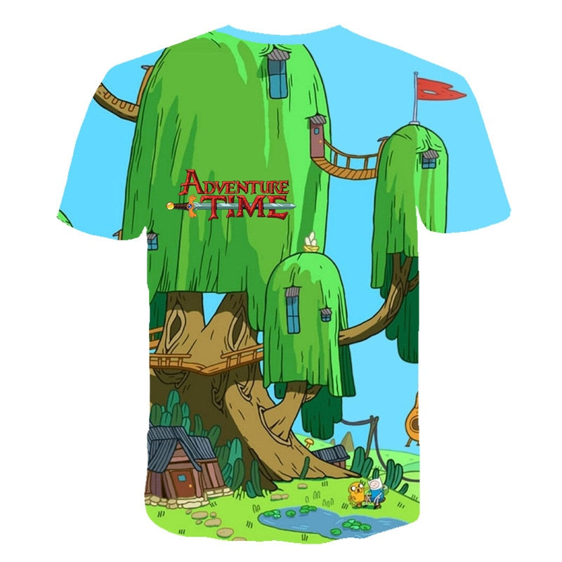 Fashion Style Adventure Time t-shirt jake and finn Singing playing guitar 3d print short sleeve t-shirt women men Kid lovely top | Vimost Shop.