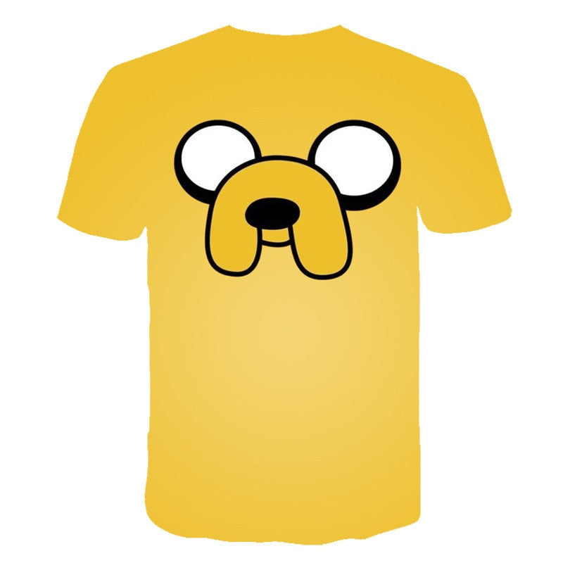 Fashion Style Adventure Time t-shirt jake and finn Singing playing guitar 3d print short sleeve t-shirt women men Kid lovely top | Vimost Shop.