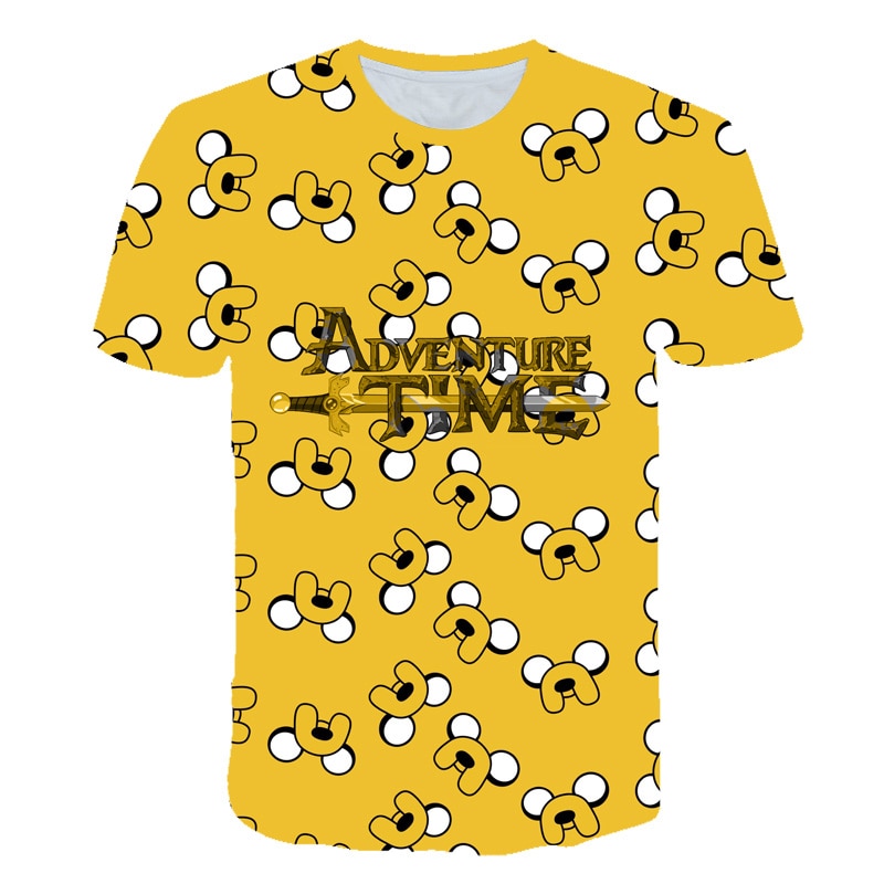 Fashion Style Adventure Time t-shirt jake and finn Singing playing guitar 3d print short sleeve t-shirt women men Kid lovely top | Vimost Shop.