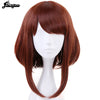 My Hero Academia OCHACO URARAKA Auburn Brown Short Straight Bob Synthetic Cosplay Wig Role Play Halloween Costume парик | Vimost Shop.