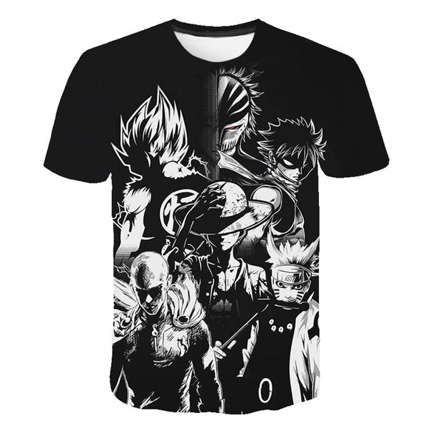 Dragon Ball Z Men's Summer T-shirts 3D Printing Super Saiyan Kid Black Zamasu Vegeta Jiren Dragonball T Shirt Tops Tees - Vimost Shop