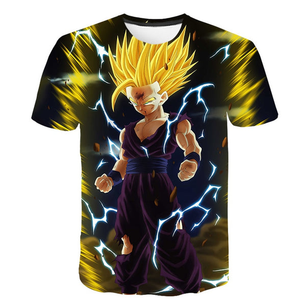 Dragon Ball Z Men's Summer T-shirts 3D Printing Super Saiyan Kid Black Zamasu Vegeta Jiren Dragonball T Shirt Tops Tees - Vimost Shop