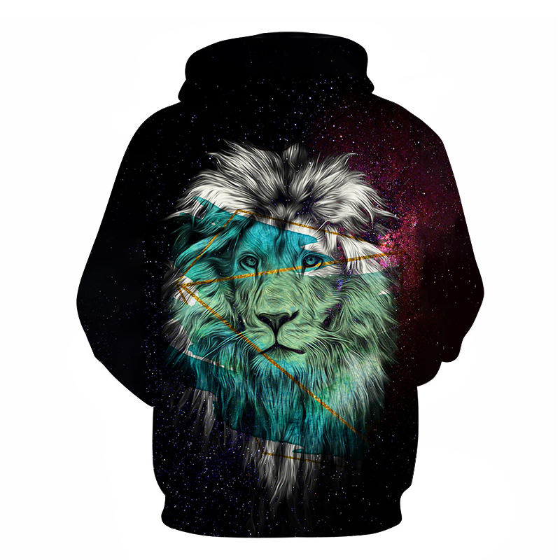 Novelty Flame Lion Hoodie Men's Animal Men's Clothing Flame Hoodie Sweatshirt Sweatshirt 3D Hoodie Sportswear Unisex clothing | Vimost Shop.