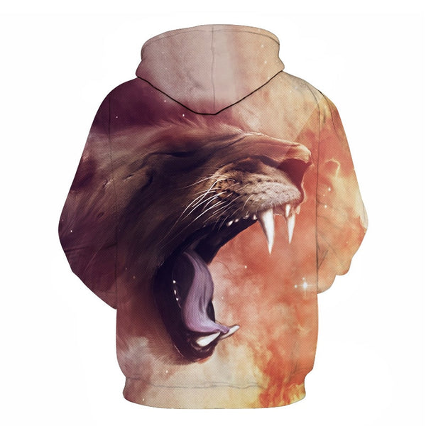 Novelty Flame Lion Hoodie Men's Animal Men's Clothing Flame Hoodie Sweatshirt Sweatshirt 3D Hoodie Sportswear Unisex clothing | Vimost Shop.