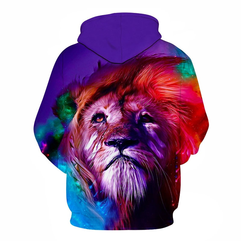 Novelty Flame Lion Hoodie Men's Animal Men's Clothing Flame Hoodie Sweatshirt Sweatshirt 3D Hoodie Sportswear Unisex clothing | Vimost Shop.