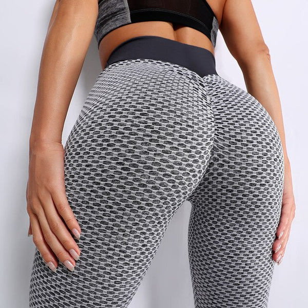 Women's High Waist Tummy Control Yoga Pants Scrunch Booty Leggings Butt Lift Textured Workout Tights Running Pant | Vimost Shop.