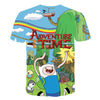 Summer new animation Adventure Time T-Shirt Finn and Jake tshirt man The dog face funny Cartoon 3d print Unisex t shirt men | Vimost Shop.