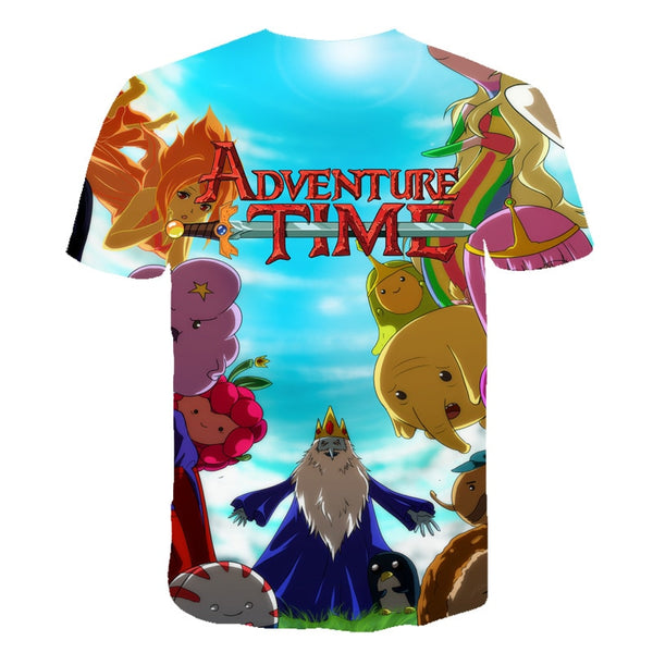 Summer new animation Adventure Time T-Shirt Finn and Jake tshirt man The dog face funny Cartoon 3d print Unisex t shirt men | Vimost Shop.