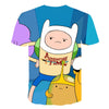 Summer new animation Adventure Time T-Shirt Finn and Jake tshirt man The dog face funny Cartoon 3d print Unisex t shirt men | Vimost Shop.