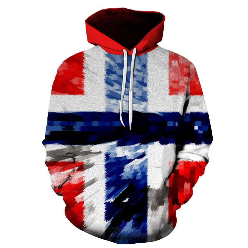 3D Hoodies National flag Canada Hoodies Sweatshirts Fashion Men Women Hoodies Germany/Brazil National flag 3D Hoodie | Vimost Shop.