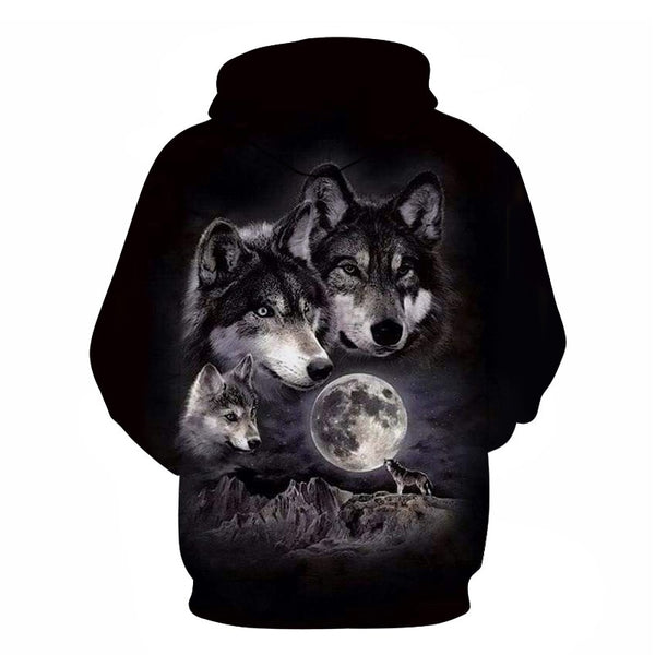 Fashion Galaxy Space 3D Hoodie bright wolf Print Hoodies Sweatshirts Men Women Unisex Hooded Pullovers Animal 3D Tops | Vimost Shop.