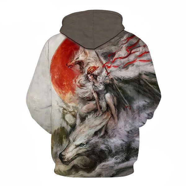 Fashion Galaxy Space 3D Hoodie bright wolf Print Hoodies Sweatshirts Men Women Unisex Hooded Pullovers Animal 3D Tops | Vimost Shop.