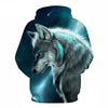 Fashion Galaxy Space 3D Hoodie bright wolf Print Hoodies Sweatshirts Men Women Unisex Hooded Pullovers Animal 3D Tops | Vimost Shop.