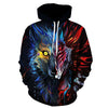 Fashion Galaxy Space 3D Hoodie bright wolf Print Hoodies Sweatshirts Men Women Unisex Hooded Pullovers Animal 3D Tops | Vimost Shop.