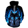 Fashion Galaxy Space 3D Hoodie bright wolf Print Hoodies Sweatshirts Men Women Unisex Hooded Pullovers Animal 3D Tops | Vimost Shop.