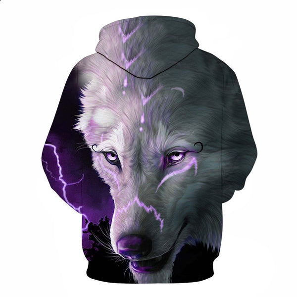 Fashion Galaxy Space 3D Hoodie bright wolf Print Hoodies Sweatshirts Men Women Unisex Hooded Pullovers Animal 3D Tops | Vimost Shop.