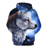 Fashion Galaxy Space 3D Hoodie bright wolf Print Hoodies Sweatshirts Men Women Unisex Hooded Pullovers Animal 3D Tops | Vimost Shop.