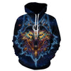 Fashion Galaxy Space 3D Hoodie bright wolf Print Hoodies Sweatshirts Men Women Unisex Hooded Pullovers Animal 3D Tops | Vimost Shop.