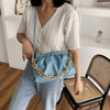 Women PU Leather Pleated Shoulder Messenger Handbag Fashion Cloud Crossbody Bag Popular Simple Female Daily Bag | Vimost Shop.