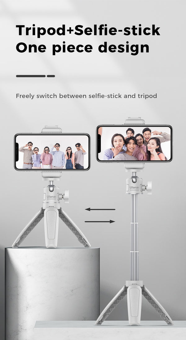 SLR Camera Smartphone Vlog Tripod Mini Portable Tripod with Cold Shoe Phone Mount for iPhone Android | Vimost Shop.