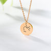 Twelve Constellations Charms Necklace Leo Aries Taurus Gemini Cancer Virgo Libra Scorpio Sagittarius Capricorn Aquarius Pisces | Vimost Shop.