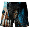 Skull poker 3D printed Beach Shorts Masculino Men Pant Printed Board Shorts Anime Short Plage Quick Dry Pant Streetwear | Vimost Shop.