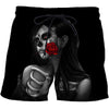 Skull poker 3D printed Beach Shorts Masculino Men Pant Printed Board Shorts Anime Short Plage Quick Dry Pant Streetwear | Vimost Shop.