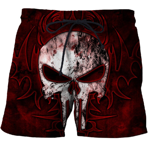 Skull poker 3D printed Beach Shorts Masculino Men Pant Printed Board Shorts Anime Short Plage Quick Dry Pant Streetwear | Vimost Shop.