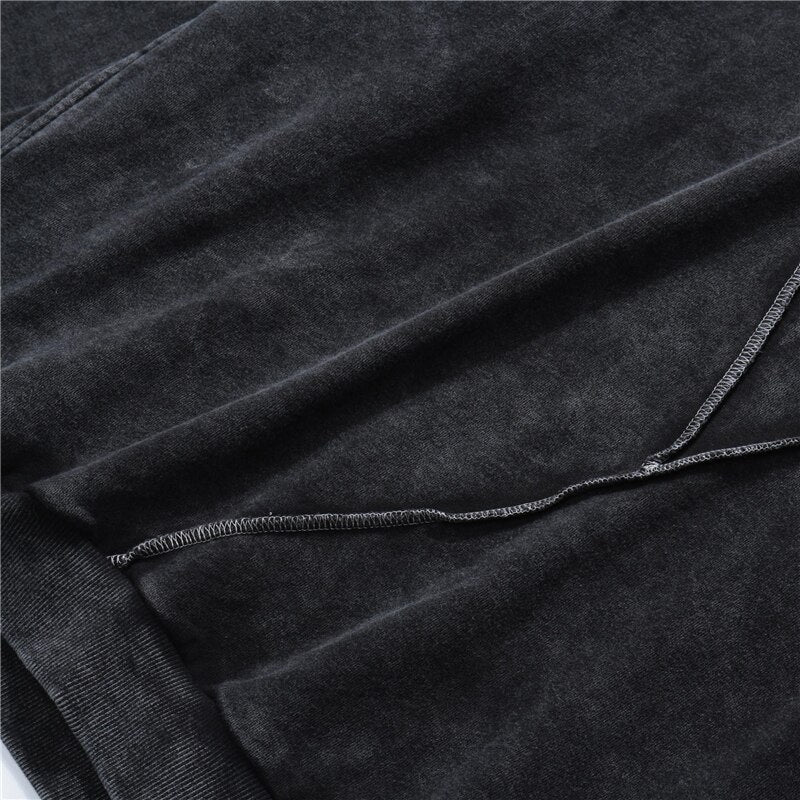 Men Streetwear Black Washed Hoodies Winter Sweatshirt Hip Hop Harajuku Pullover Oversize Hooded Dropshipping Suppliers | Vimost Shop.