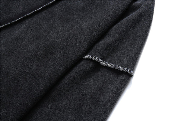 Men Streetwear Black Washed Hoodies Winter Sweatshirt Hip Hop Harajuku Pullover Oversize Hooded Dropshipping Suppliers | Vimost Shop.