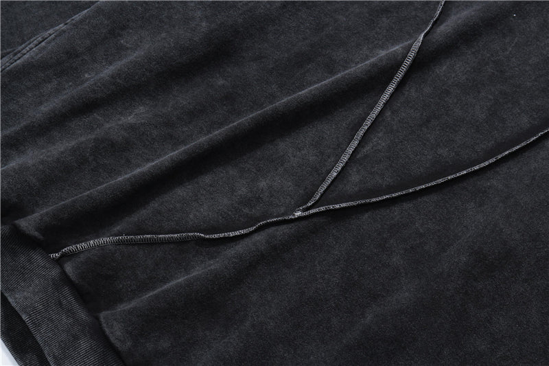 Men Streetwear Black Washed Hoodies Winter Sweatshirt Hip Hop Harajuku Pullover Oversize Hooded Dropshipping Suppliers | Vimost Shop.