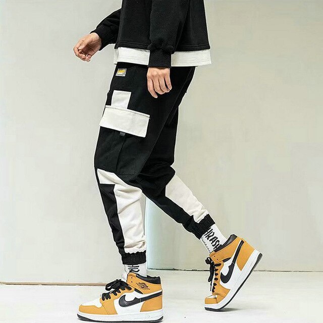 Streetwear Pockets Men's Jogger Pants Hip Hop Sweatpants Joggers Trousers Tactical Mens Pants Cargo Harem Pants Men | Vimost Shop.