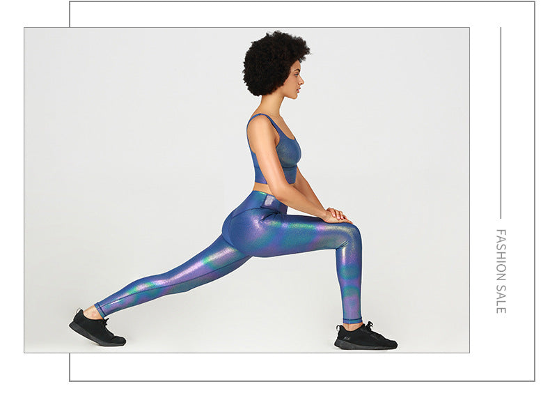 GOLD STAMPING Stretchy Fitness Workout Gym Leggings Women | Vimost Shop.