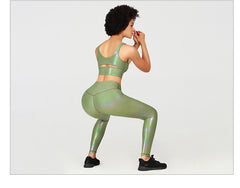 GOLD STAMPING Stretchy Fitness Workout Gym Leggings Women | Vimost Shop.