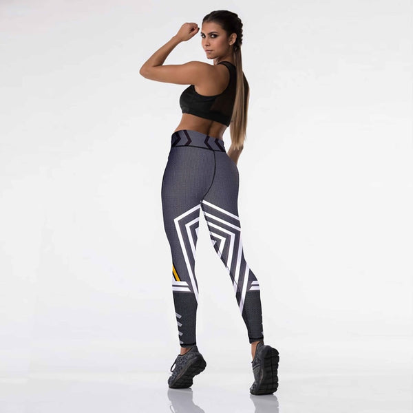 Women's Skull&flower Black Leggings Digital Print Pants Trousers Stretch Pants Plus Size | Vimost Shop.