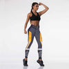 Women's Skull&flower Black Leggings Digital Print Pants Trousers Stretch Pants Plus Size | Vimost Shop.