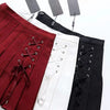 Women Pleated Tennis Skort with Side Lace Up Details Preppy Style Mini Skirt | Vimost Shop.