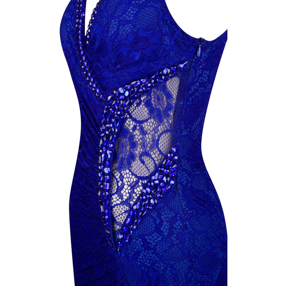Women's Evening Dress Off Shoulder Lace Beading Crystal Maxi Elegant Bodycon Party Gwon Red | Vimost Shop.