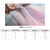 Rainbow mesh suspender dress female high waist was thin  net red with the same temperament gradient color fairy DRESS | Vimost Shop.