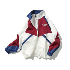 Korean style Jacket Windbreaker Men/Women Harajuku Coat Vintage Casual Jacket Baseball uniform Streetwear oversized Jackets | Vimost Shop.